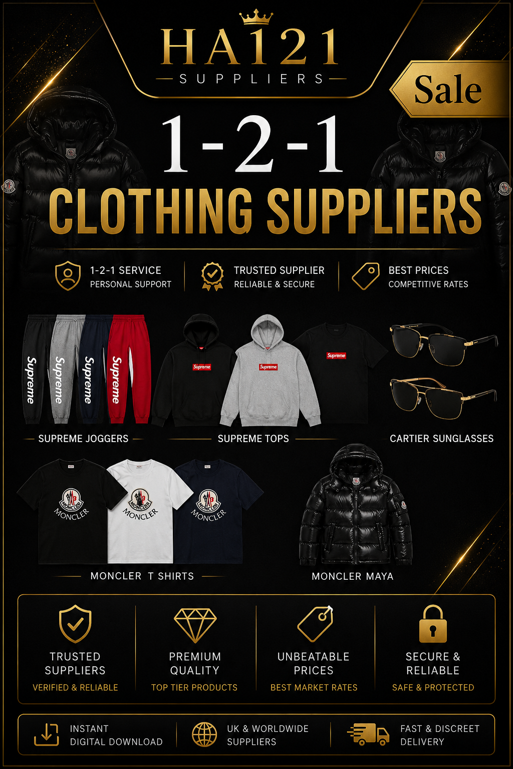 1-1 Designer Clothing suppliers
