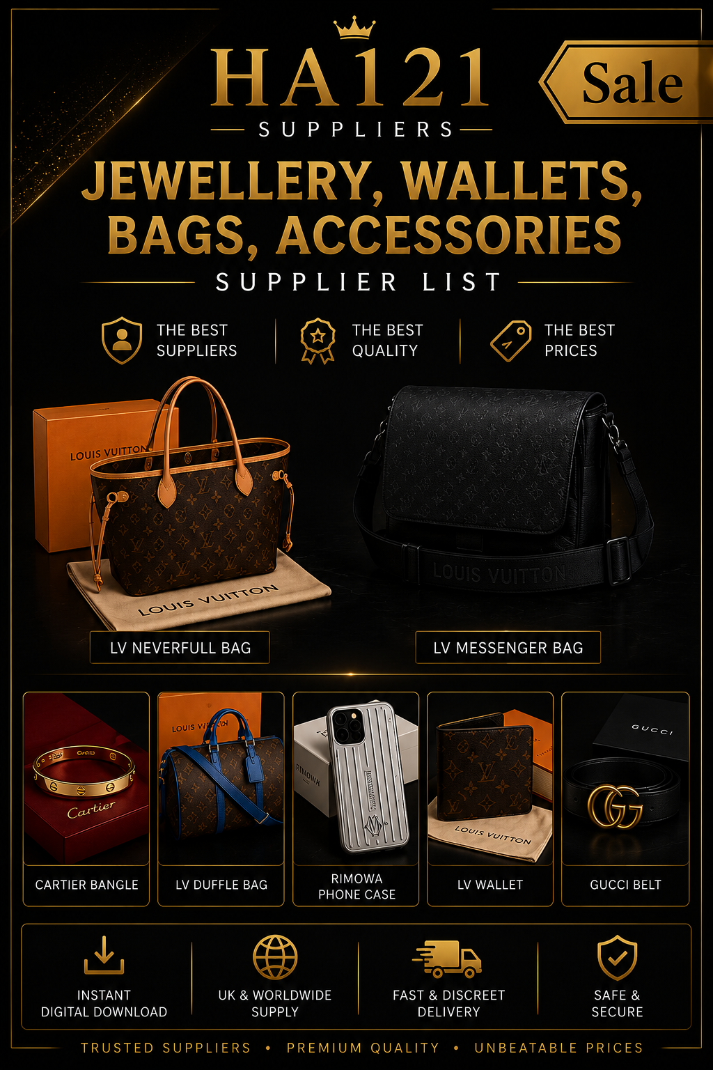 Premium Bags , wallets , jewellery , accessories