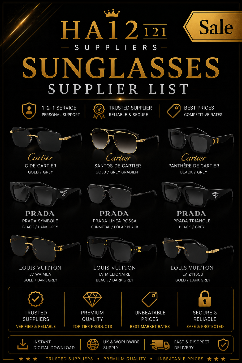 Luxury sunglasses/ shades