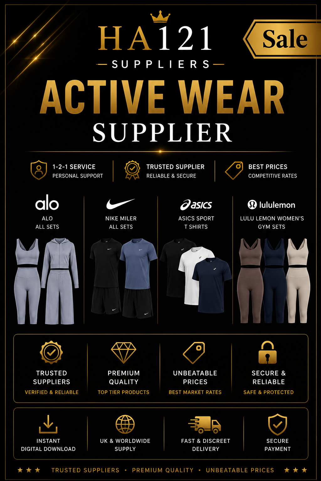 Active wear - alo , Nike miler , lululemon sets